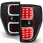 2010 Ford F150 Black LED Tube Tail Lights 2010 Ford F150 Black LED Tube Tail Lights