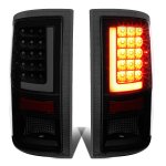 2012 Dodge Ram Tube LED Tail Lights Black Smoked