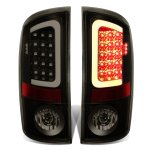 2007 Dodge Ram Black Smoked LED Tail Lights Tube