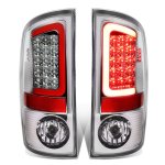 2007 Dodge Ram Chrome LED Tail Lights Red Tube