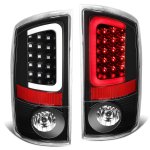2002 Dodge Ram Black LED Tail Lights Tube 2002 Dodge Ram Black LED Tail Lights Tube