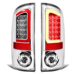 2002 Dodge Ram Chrome LED Tail Lights Red Tube 2002 Dodge Ram Chrome LED Tail Lights Red Tube
