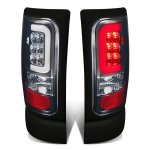 1994 Dodge Ram Smoked LED Tail Lights Tube