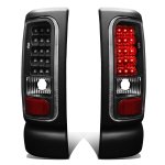 1994 Dodge Ram Black LED Tail Lights