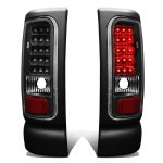 2000 Dodge Ram 2500 Black LED Tail Lights