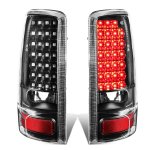 Chevy Suburban 2000-2006 Black LED Tail Lights