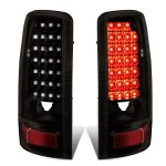 2003 Chevy Tahoe Black Smoked LED Tail Lights