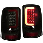 2004 Chevy Suburban Smoked LED Tail Lights Red Tube