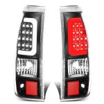2003 Chevy Silverado 2500HD Black LED Tail Lights Tube