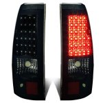 2004 Chevy Silverado 2500 Black Smoked LED Tail Lights