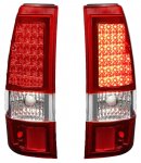 2003 Chevy Silverado Red LED Tail Lights