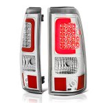 2005 Chevy Silverado Chrome LED Tail Lights Red Tube 2005 Chevy Silverado Chrome LED Tail Lights Red Tube