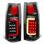 1995 Chevy Silverado Black LED Tail Lights Red Tube 1995 Chevy Silverado Black LED Tail Lights Red Tube