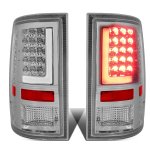 2012 Dodge Ram Chrome LED Tail Lights Tube