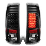2014 Ford F450 Super Duty Black LED Tail Lights