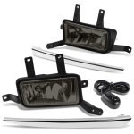 Chevy Tahoe 2015-2020 Smoked Fog Lights Chrome Trim