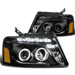 2007 Lincoln Mark LT Black Halo Projector Headlights LED 2007 Lincoln Mark LT Black Halo Projector Headlights LED