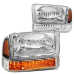 2002 Ford Excursion Headlights LED Bumper Lights