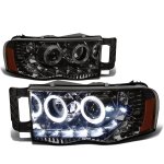 2002 Dodge Ram Smoked Projector Headlights 2002 Dodge Ram Smoked Projector Headlights