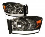 Dodge Ram 3500 2006-2009 Smoked Headlights LED DRL Tube