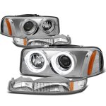 1999 GMC Sierra Halo Projector Headlights and Bumper Lights