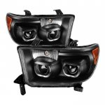 2015 Toyota Sequoia Black Halo Projector Headlights