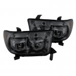 2012 Toyota Tundra Smoked Halo Projector Headlights