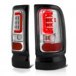 2001 Dodge Ram 3500 Chrome LED Tail Lights Red Tube