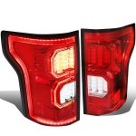 2015 Ford F150 Red LED Tail Lights Outline