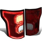 2015 Ford F150 Tinted LED Tail Lights Outline