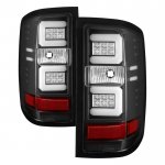 2016 Chevy Silverado Black Tube LED Tail Lights