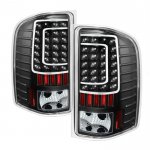2010 Chevy Silverado Black C-Custom LED Tail Lights