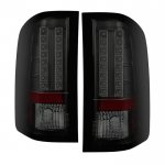 2012 Chevy Silverado 3500HD Black Smoked LED Tail Lights