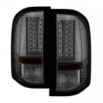 2010 Chevy Silverado Smoked L-Custom LED Tail Lights