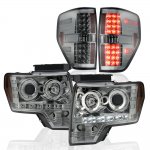 2010 Ford F150 Smoked Projector Headlights and LED Tail Lights 2010 Ford F150 Smoked Projector Headlights and LED Tail Lights