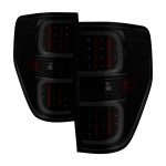 2010 Ford F150 Black Smoked Tube LED Tail Lights 2010 Ford F150 Black Smoked Tube LED Tail Lights