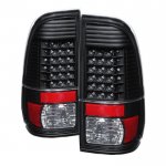 2008 Ford F250 Super Duty Black LED Tail Lights 2008 Ford F250 Super Duty Black LED Tail Lights