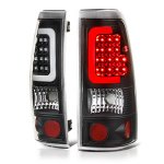 2001 Chevy Silverado 2500 Black LED Tail Lights Tube