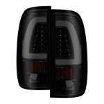 2000 Ford F150 Black Smoked Tube LED Tail Lights