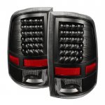 2013 Dodge Ram 3500 Black LED Tail Lights