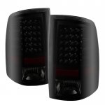 2013 Dodge Ram 3500 Black Smoked LED Tail Lights