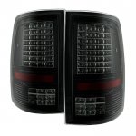 2011 Dodge Ram Black Smoked C-Custom Full LED Tail Lights