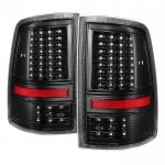 2013 Dodge Ram 3500 Black Full LED Tail Lights