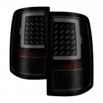 2012 Dodge Ram Black Smoked LED Tail Lights
