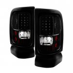 2001 Dodge Ram 3500 Black LED Tail Lights