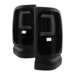 1997 Dodge Ram Black Smoked Tube LED Tail Lights