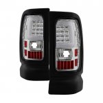 2002 Dodge Ram 2500 Clear Tube LED Tail Lights