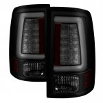 2013 Dodge Ram 3500 Black Smoked Tube LED Tail Lights 2013 Dodge Ram 3500 Black Smoked Tube LED Tail Lights