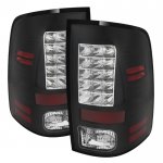 2013 Dodge Ram 3500 Black LED Tail Lights P-Series