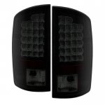 2007 Dodge Ram 2500 Black Smoked LED Tail Lights